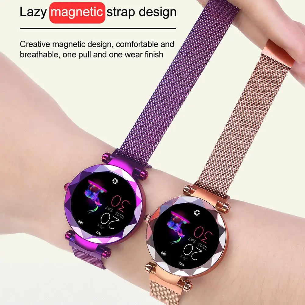 

Hi18 Magnetic Smart Bracelet Heart Rate Blood Pressure Monitor IP67 Smart Watch For Women Girls Gifts Smart Band Fitness Tracker