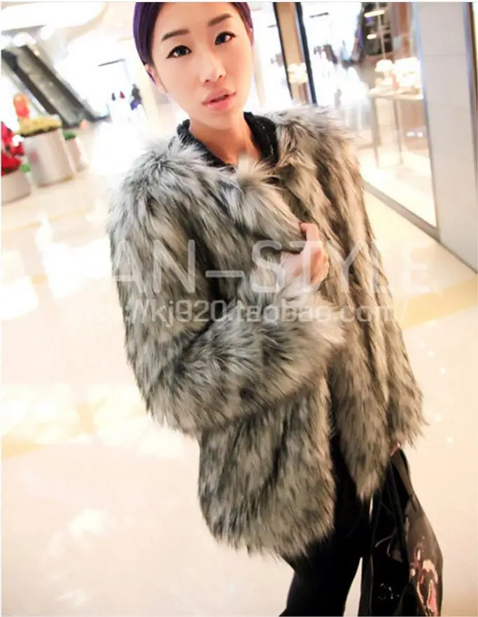 Gris Mode Chaud 6xl Veste 2019 Et Fourrure De Femmes Imitation D'hiver Gamme Automne Grande Renard S Manteau Haut Taille Nouvelles Fumée gPvwZRg
