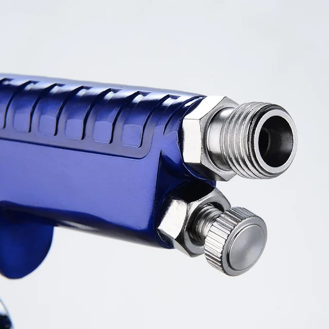 ALLSOME HVLP Gravity Feed Spray Gun Airbrush Kit Touch Up Paint Sprayer Gravity Feed Air Brush Set Auto Car Painting HT1842