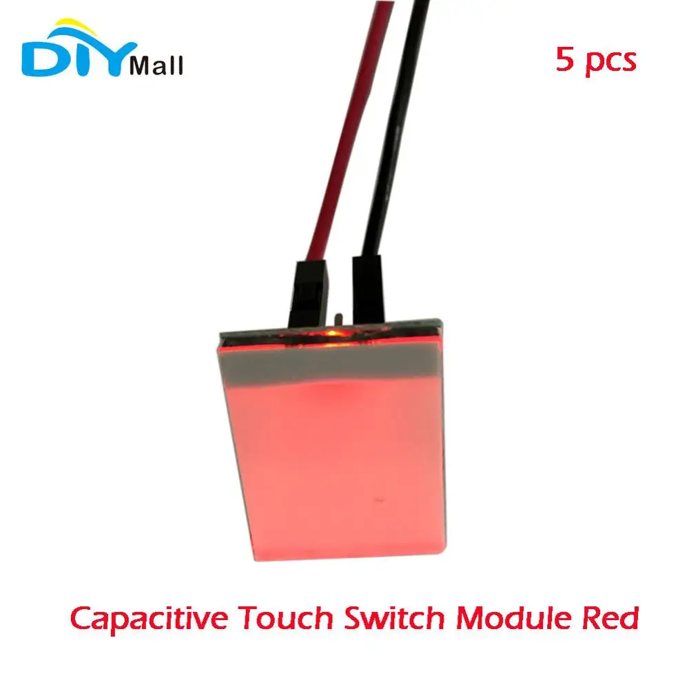FZ2894* 5/DIY0064/DIY0063 DIY Kit RCmall емкостный сенсорный модуль коммутатора 2,7 V-6 V модуль "сделай сам" - Цвет: Touch Switch Red