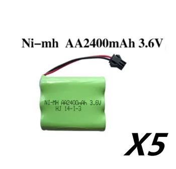 

5Pcs/Lot 3.6V 2400mah ni-mh battery pack AA rechargeable battery remote control electric toy lighting