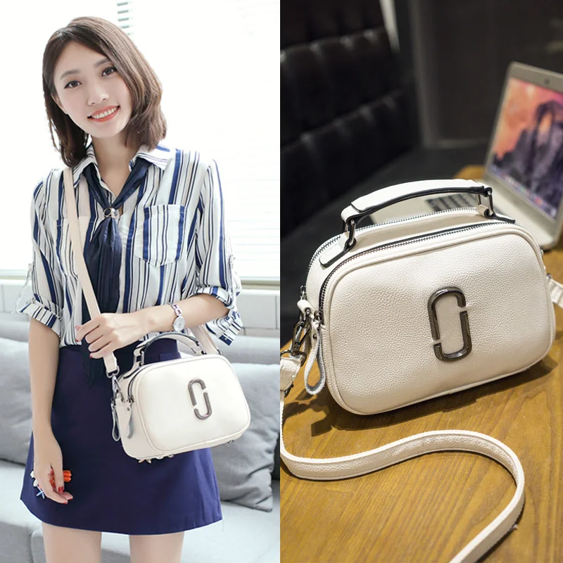 

2018 new summer leather handbag all-match small portable bag lady fashion leather bag shoulder bag