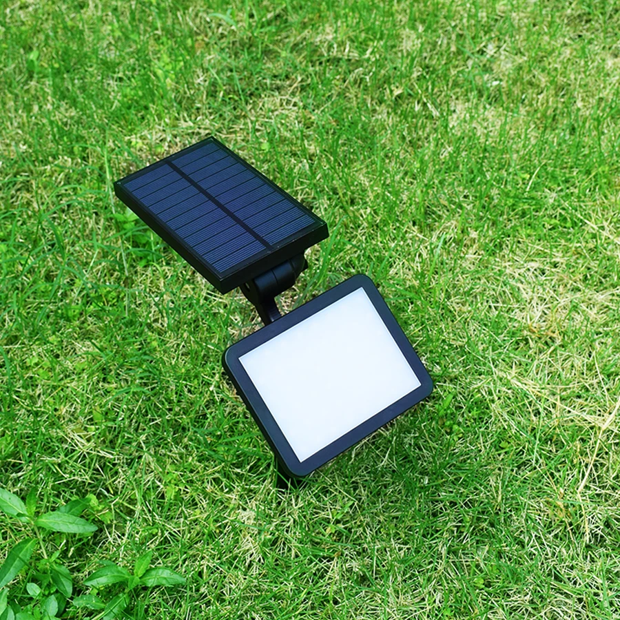 48 Светодиодный садовый светильник с солнечной панелью, лампа для газона, зарядка, беспроводной, супер яркий, водонепроницаемый, для освещения дорожки двора