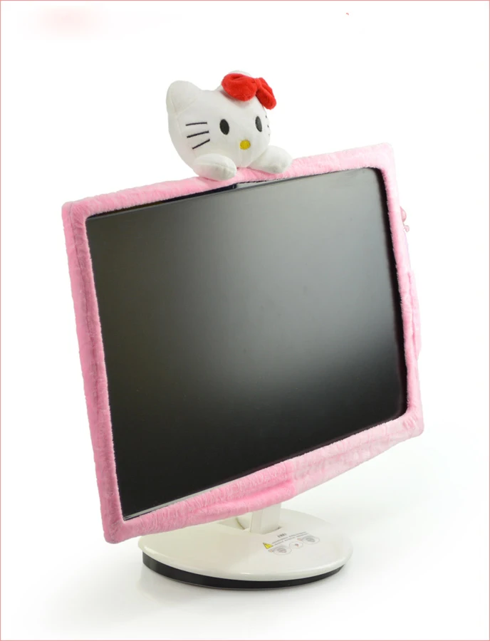 Kawaii Cartoon Soft Cotton Plush Hello Kitty TV Laptop Screen Dust