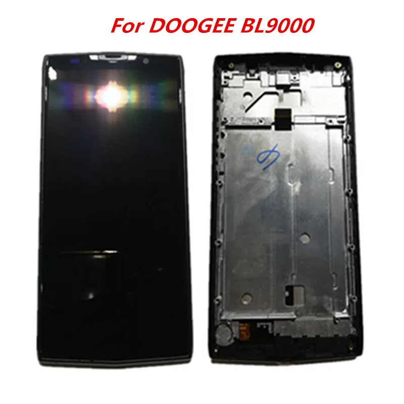 DOOGEE BL9000 ЖК-дисплей с рамкой+ кодирующий преобразователь сенсорного экрана в сборе 5,99 дюйма замена стекла+ Инструменты для ремонта - Цвет: Black With Frame
