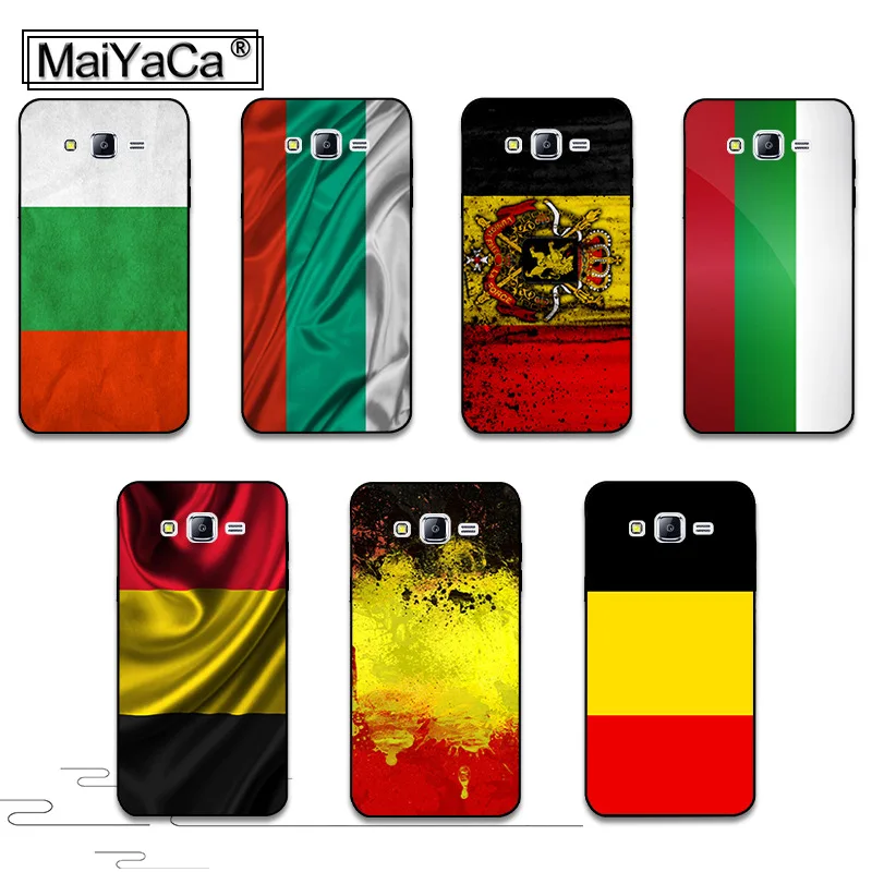 

MaiYaCa Belgium Bulgaria Flag Phone Accessories case for samsung j7 j8 j4 j6 j2pro a9 a8 a6 2018 case