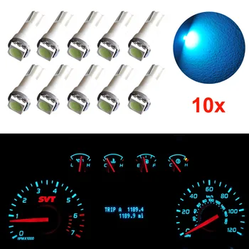 

10pcs T5 17 37 73 74 SMD 5050 Wedge Instrument Dashboard Car LED Light Bulb For Ford M8617