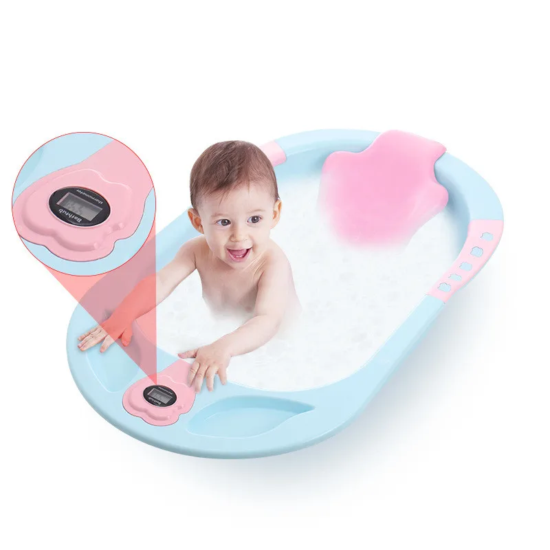 Детские душевые ванны уход цифровой термометр ванна Seatable пластиковые душевые трубки для От 0 до 6 лет новорожденного ребенка