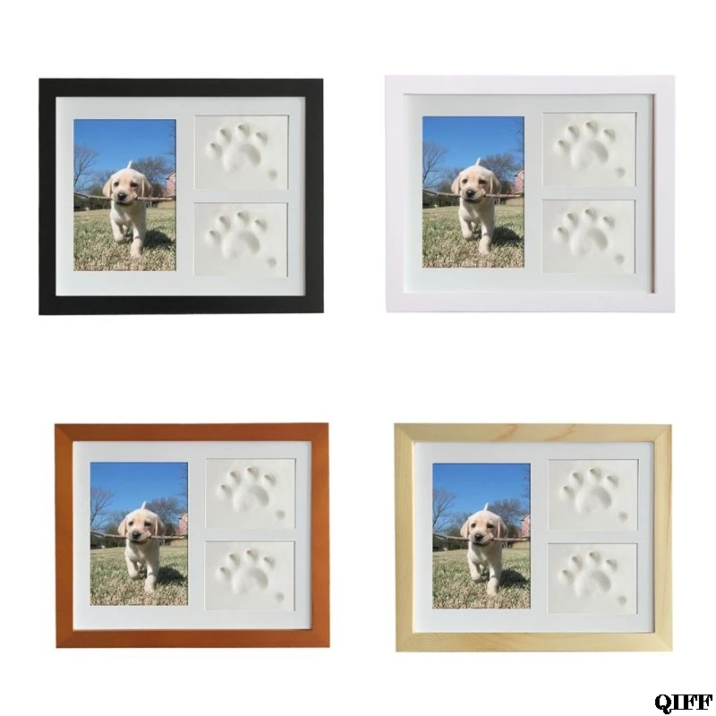 

Pet Memorial Picture Frame Cats and Dogs Paw Print Photo Frame for Room Wall or Table Decor Jun21