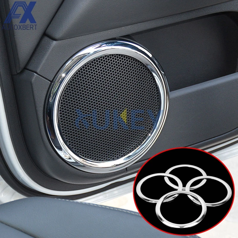 Us 13 49 25 Off Ax Chrome Interior Door Stereo Speaker Collar Cover Fit For Jeep Patriot Compass 2008 2014 Trim Bezel 2013 2012 2011 2010 2009 In