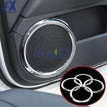 Cobertura para gola de alto-falante, porta cromada, interior, estéreo, para jeep patriot/bússola, moldura de 2008-2014 2012 2011 2010 2009