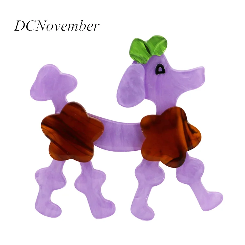 

vintage Poodle Brooches Acrylic Brooch Baby Children Acetate Fiber Brooch Pins Accessory