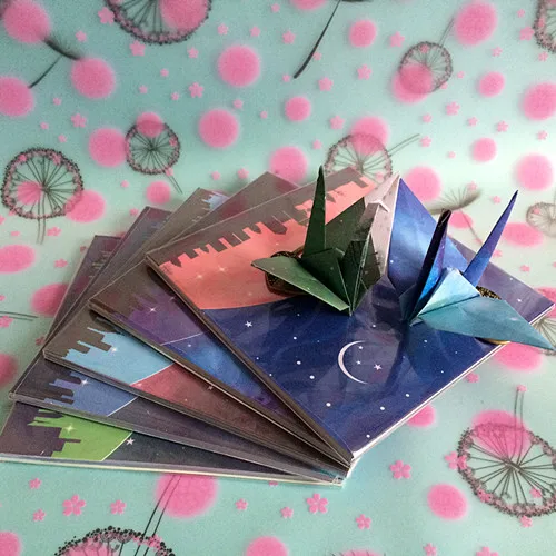 48pcs/lot origami vintage craft Folding paper DIY scrapbook papersin