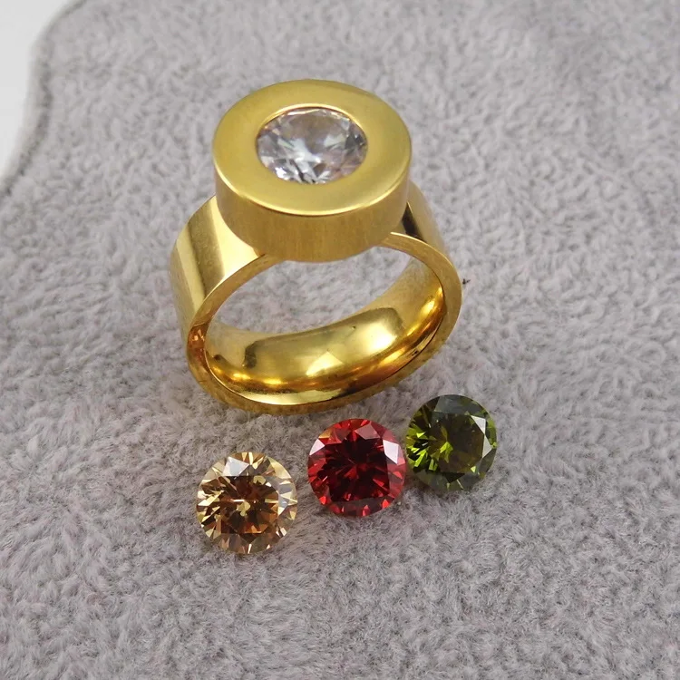 2018 Fashion Brand Jewelry Zircon Crystal Stone Interchangeable Screw