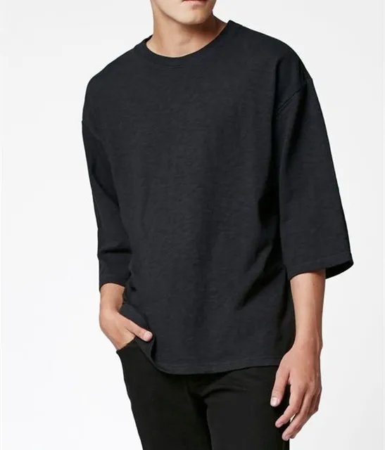 Men's Skate Urban Streetwear Hip Hop Oversized Baggy 3/4 Sleeve 100