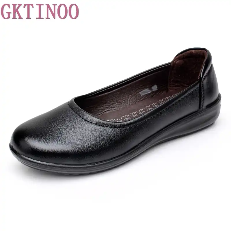 black non slip flats