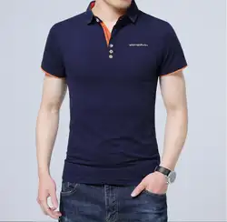 2019 новая мужская одежда PA65569 мужские модные повседневные мужские рубашки-поло однотонная Повседневная рубашка поло топы высокого качества