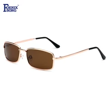 FOENIXSONG Goggle gafas de Sol de Los Hombres de Conducción Polarizada Gafas de Sol de Las Mujeres de Oro Marco Gafas Masculinas Gafas gafas de Sol Masculino
