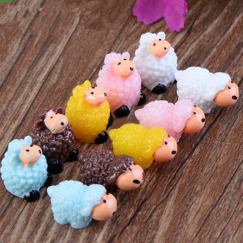 2015 Decoden Sale 5pcs Mini Resin Sheep Baby Mill ...