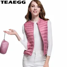 TEAEGG, осенне-зимний ультралегкий пуховик, женская одежда, 90% белый утиный пух, пуховик, женское тонкое пальто, верхняя одежда, парка, AL187