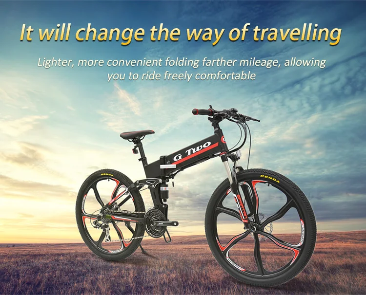 Best 26inch Foldable Electric Bicycle Mountain Bike,36V/48V,7.8Ah/8.7Ah Lithuim Battery,250W/350W,21/27Speeds,Aluminum Frame 3