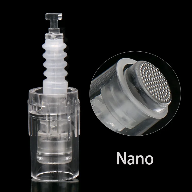 

50 Pcs/Pack Nano Pin Needle Cartridge Bayonet Port for Electric Auto Microneedle Derma Pen Tip Nutrition Input