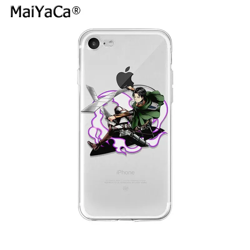 MaiYaCa атака на Титанов мягкий чехол для телефона из ТПУ для iPhone 6S 6plus 7plus 8 8Plus X Xs MAX 5 5S XR - Цвет: A13