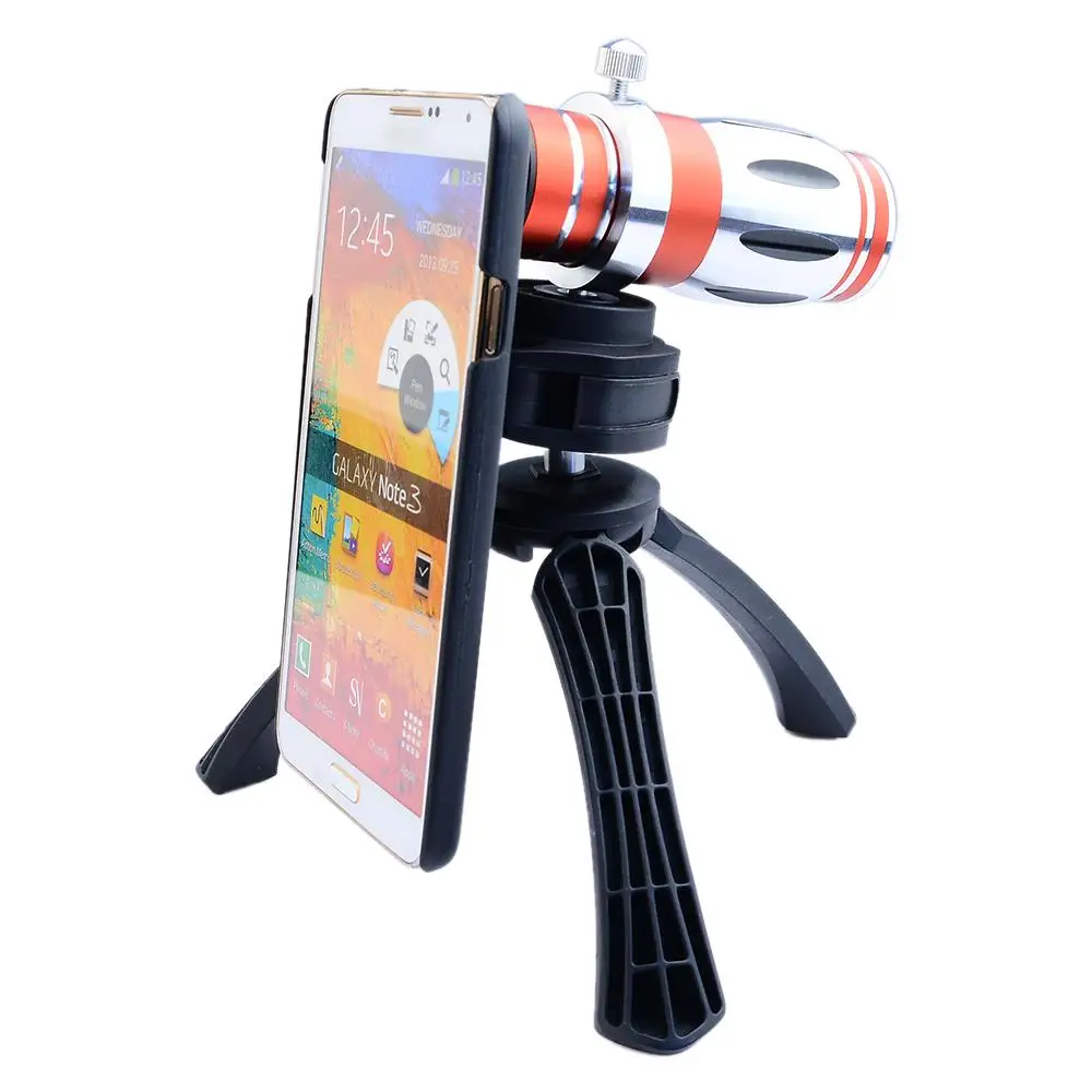 Телефон Len Универсальный 12.5X Камера зум оптический телескоп телеобъектив для iPhone 5 6 s7 для samsung Galaxy S6 s7 из Металла Алюминий