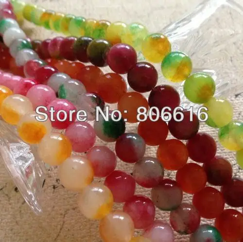 

300Pcs Mix 6 Colors Two Tone Sweet Natural Semi-precious Stone Jewelry Beads Accessories