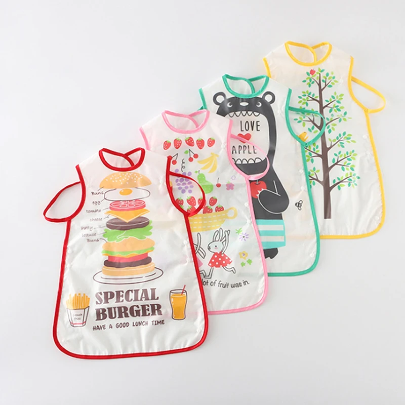 

Baby Bibs Cute Cartoon Pattern Toddler Baby Waterproof Saliva Towel Cotton Fit 0-3 Years Old Infant Burp Cloths Feeding