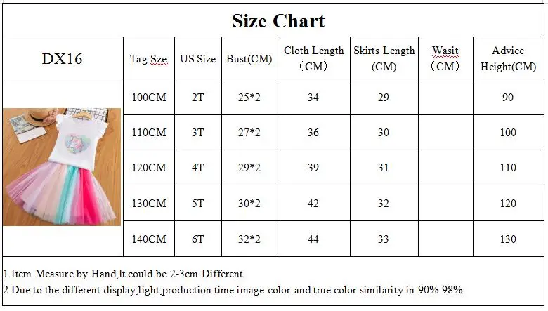 DX16-SIZE CHART