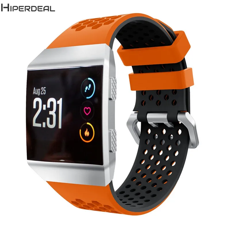 

HIPERDEAL Sport Silicone Strap For Fitbit Ionic Band Smartwatch Lightweight Ventilate Wristband Wrist Accessory QIY30 D3S