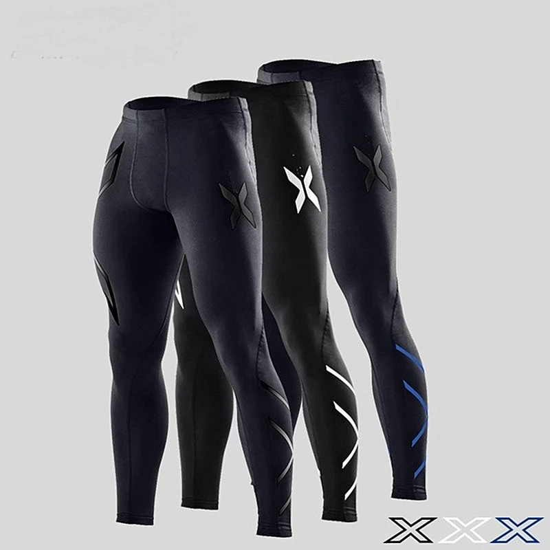 

New Brand Fitness Men Running Tights Gym Yoag Trousers Crossfit Jogger Sports Leggings Athleisure Sportswear Jog Elastic Pants