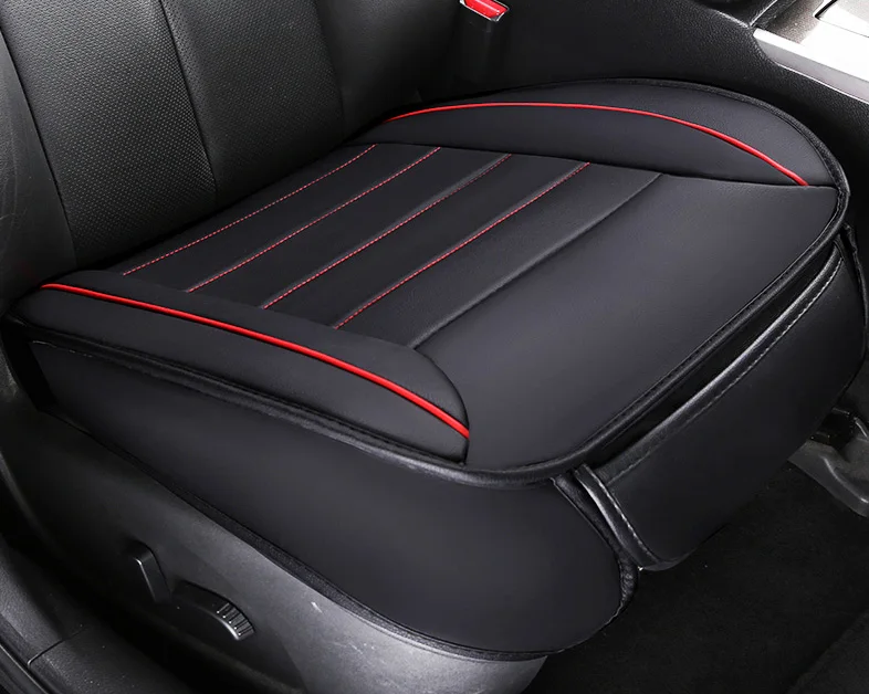 Автомобильные принадлежности, чехлы для автомобильных сидений премиум класса, автомобильные подушки для сидений, искусственная кожа монолитная для eiz K5A4 A5, подушки для сидений - Название цвета: black front 1pcs