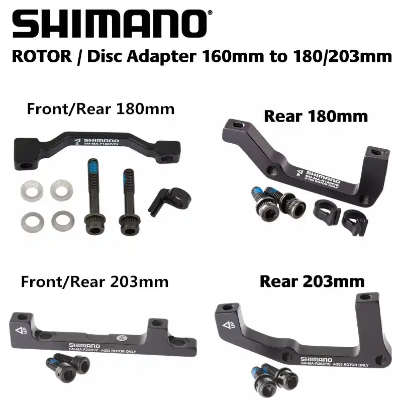 shimano disc brake adapter guide