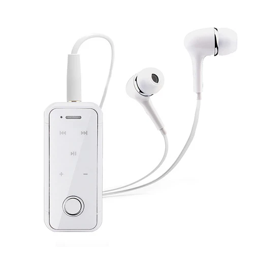 I6s Bluetooth наушники Беспроводной Handsfree гарнитура с микрофоном голосовых вызовов напомнить носить пульт на прищепке - Цвет: WHITE