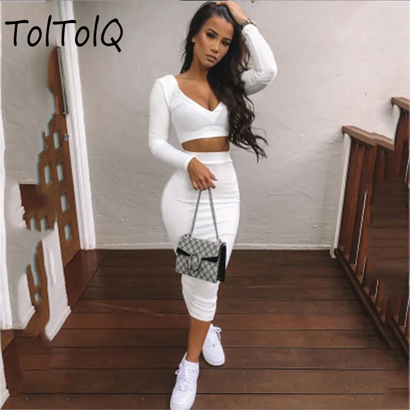 Cotton Bodycon Dress Women Summer Dresses Long Sleeve Tight Party Autumn Sexy Club Slim White Vestido | Женская одежда