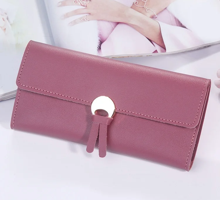 MJ Women’s Wallets Women Fashion Leather Wallet Leisure Clutch Ladies Bag Long Purses Card Holder Wallet Money Bag (14)