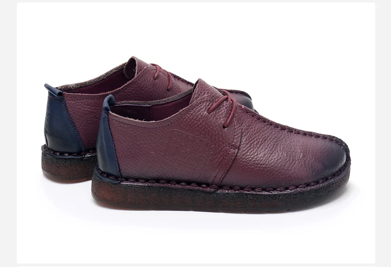 GKTINOO/Модная обувь ручной работы в стиле ретро; женская обувь на плоской подошве из натуральной кожи с мягкой подошвой; мягкая удобная повседневная обувь