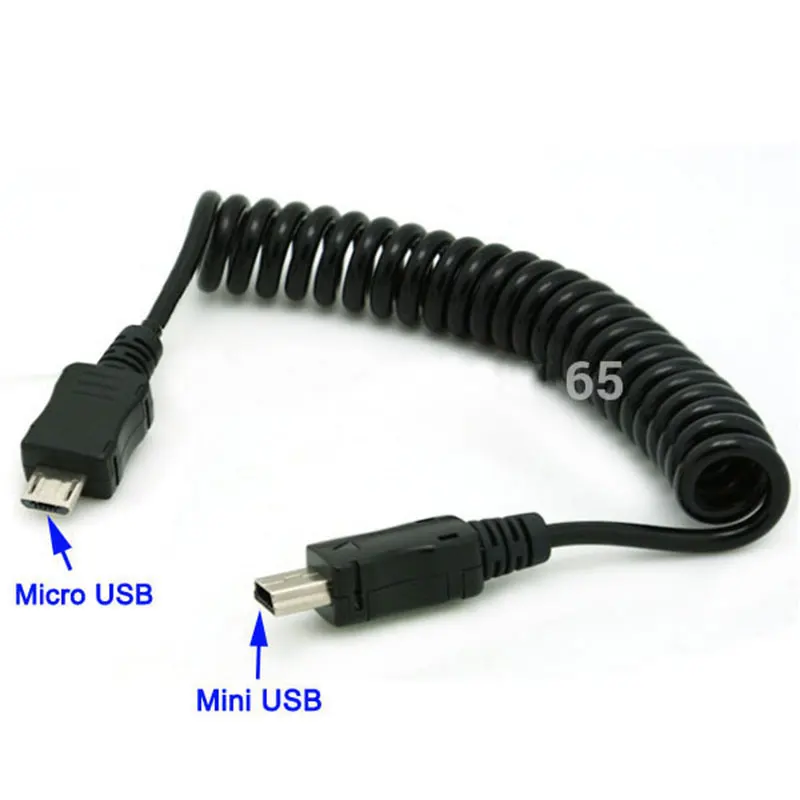 2PCS Micro USB Male to Mini 5-pin Coiled Cable | Компьютеры и офис