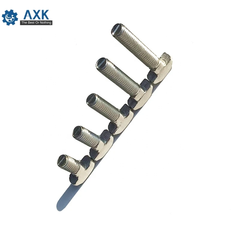 

50Pcs 20Pcs Aluminum Profile 3030 Accessories T Screw Fastener Bolt For Slot Groove 8mm M6*12 M6*16 M6*20 M6*25 M6*30