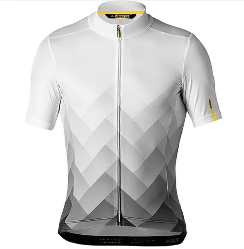 MAVIC мужские про команды летняя велосипедная майка с коротким рукавом быстросохнущая MTB горный велосипед рубашки для верховой езды одежда Нескользящая - Цвет: Jersey