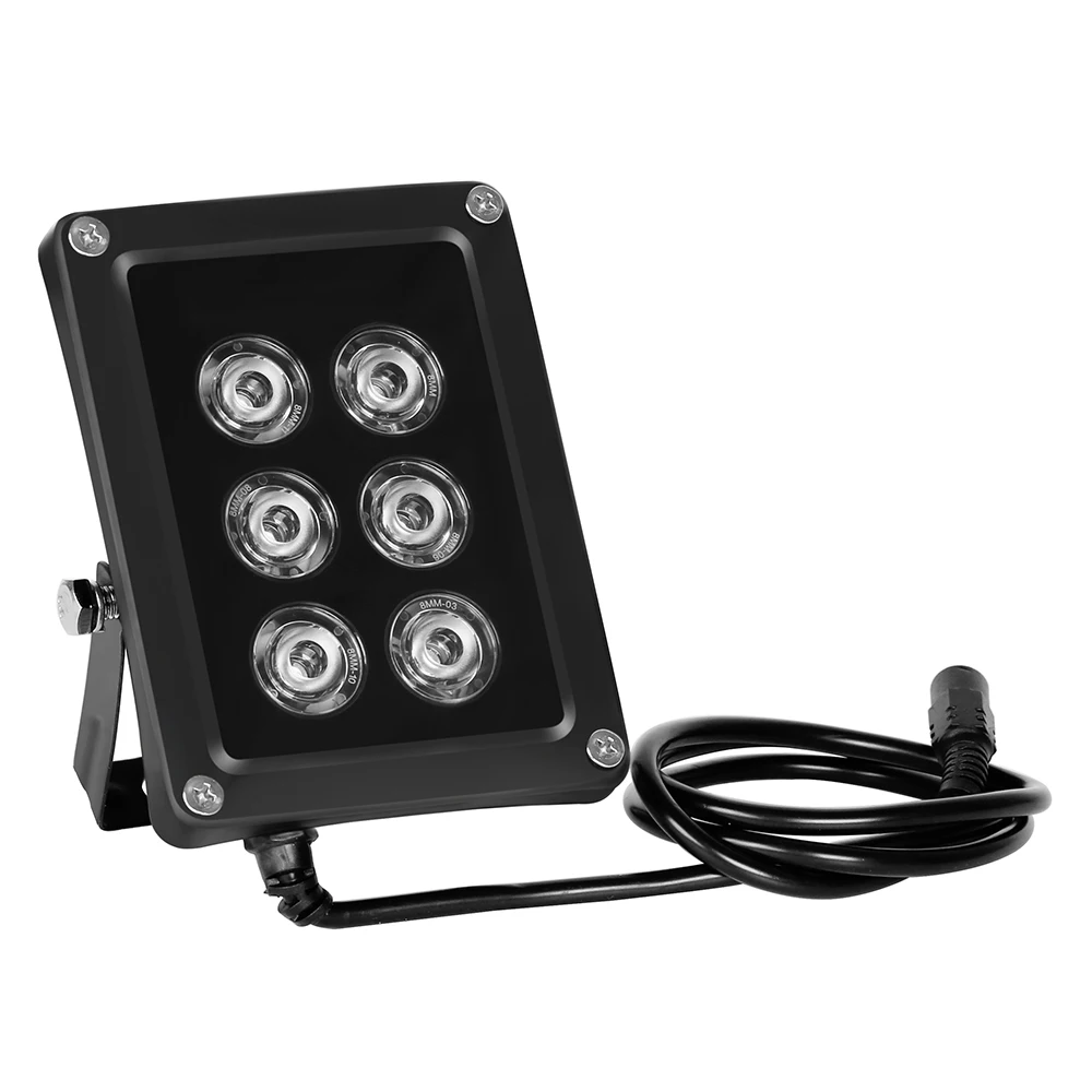  AZISHN  CCTV 6pcs Array LEDS IR illuminator infrared Light Waterproof Night Vision CCTV Fill Light  - 32755096960