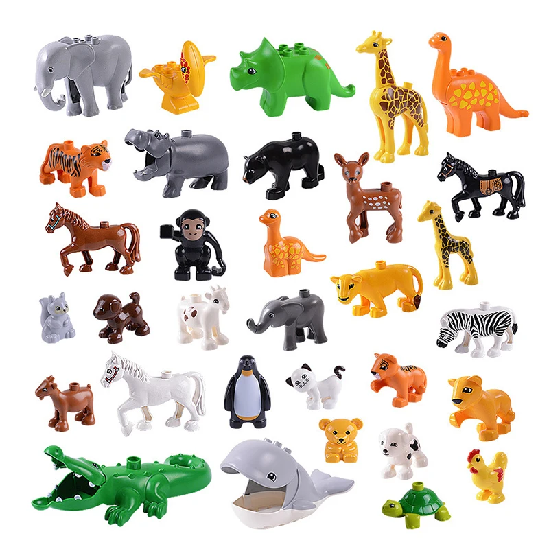 

1Pcs Classic Toy DIY Creative Bricks Big Building Block Cartoon Animal Model Set Educational Toys Gifts For Kids Children