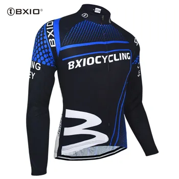 

BXIO New Arrival Fleece cycling jersey long Sleeve Man Cycling Wear Winter Thermal Fleece Cycling Clothing Ropa Ciclismo 010-J