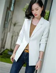 Модные женские белые женские куртки блейзеры, пальто с длинным рукавом, элегантная одежда для работы, Офисная форма, дизайн