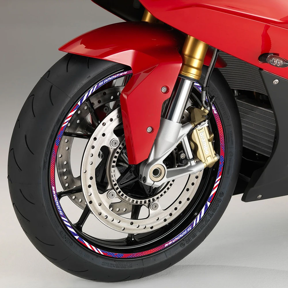 

KODASKIN Motorcycle 2D Emblem Round Sticker Decal Wheel Rim for BMW S1000RR
