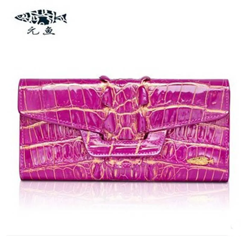 

yuanyu New alligator long female bag real crocodile leather high-end imported large women clutches