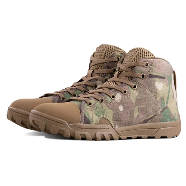 FREE SOLDIER Спортивные тактические военные мужские ботинки мягкие лёгкие для кэмпинга, прогулок, пробежек, восхождений в гору, скалолазания - Цвет: mid multi cam