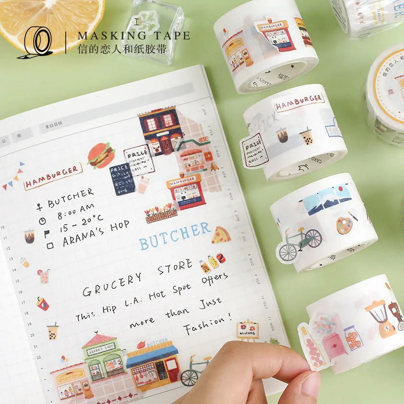 

1 pcs/lot DIY Japanese Paper Decorative Adhesive Tape My lifeism series Washi Tape/Masking Tape Stickers